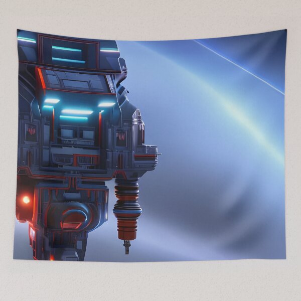 Item preview, Orbiting Space Ship designed and sold by Ink Art Design.