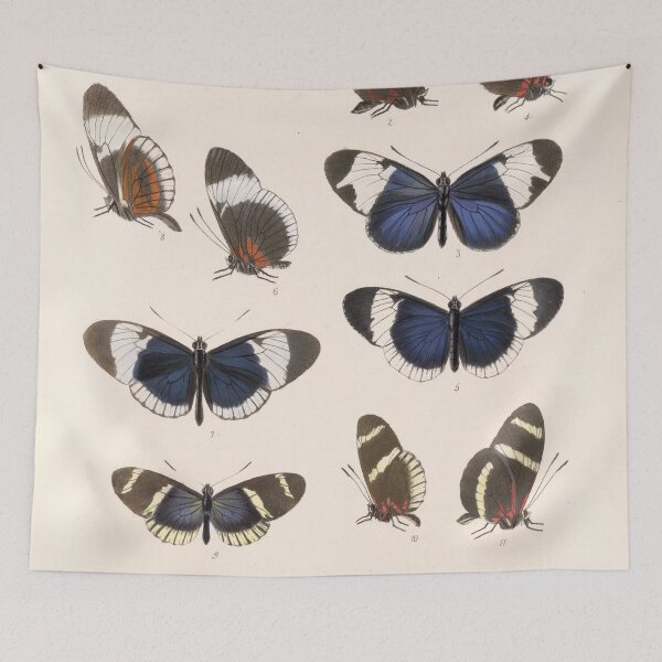 Item preview, Butterflies vintage artwork designed and sold by Lacasadellora.