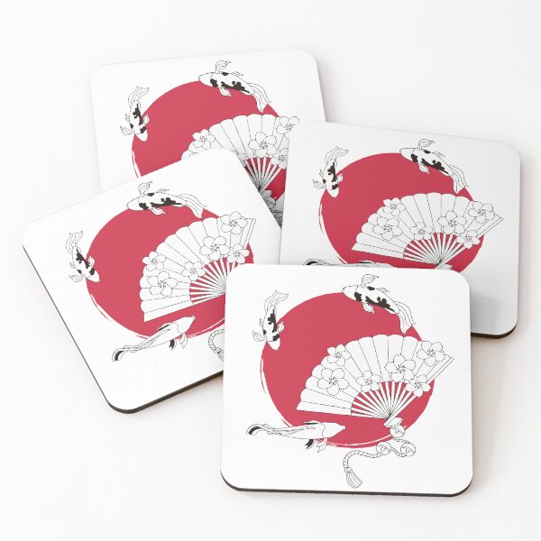 Item preview, Swimming in the red Japanese moon air. designed and sold by go gg.
