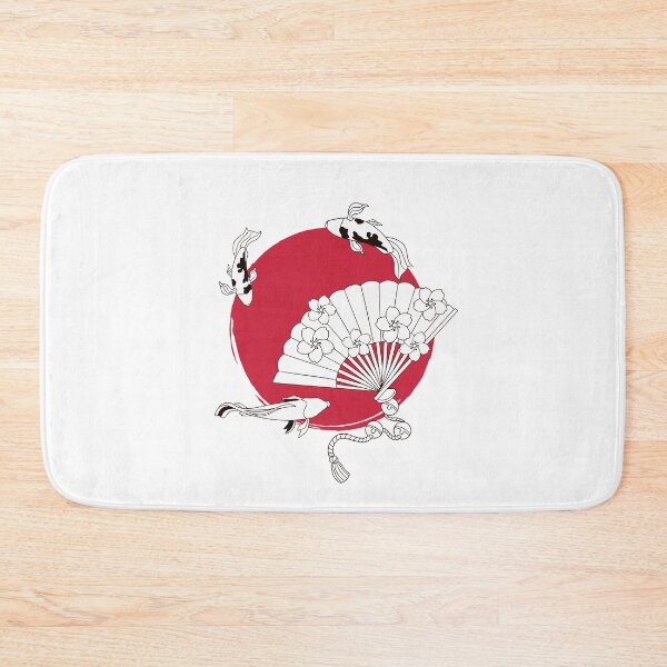 Item preview, Swimming in the red Japanese moon air. designed and sold by go gg.