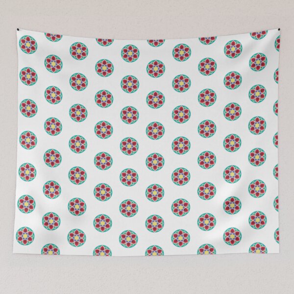 Item preview, Red and green Dancheong pattern [korean traditional] designed and sold by haje-shop.