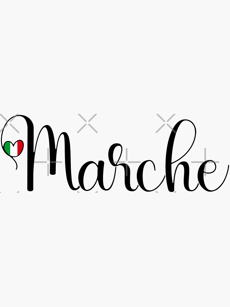 Sticker for Sale mit Marken mit italienischem Herzen - Ich liebe