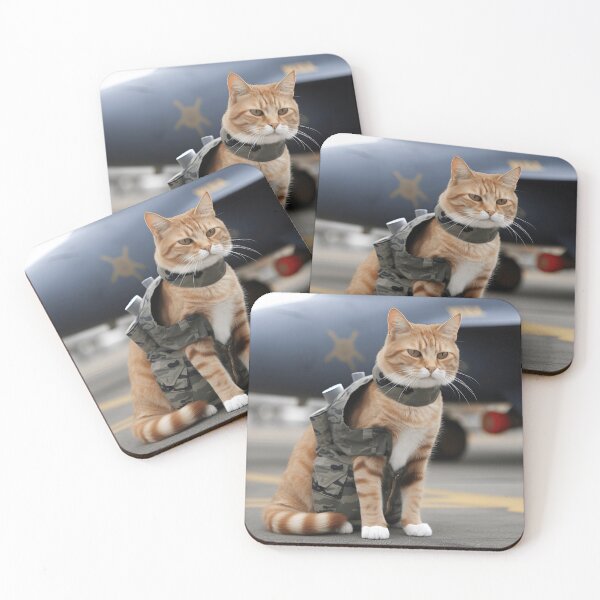 Item preview, Cat a Fighter Jet Pilot designed and sold by JustinaLD.