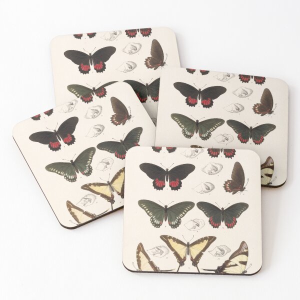 Item preview, Butterflies vintage illustration designed and sold by Lacasadellora.