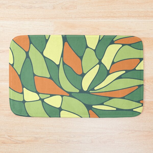 Item preview, Abstract flowing mosaic art • Green and orange designed and sold by boozkova-vorona.