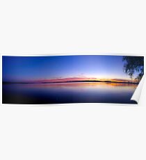 Póster Sunset, Lake Champlain - Panorama
