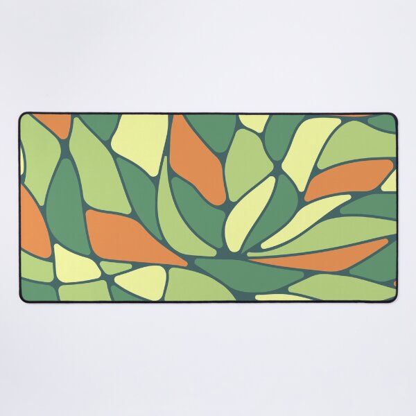 Item preview, Abstract flowing mosaic art • Green and orange designed and sold by boozkova-vorona.