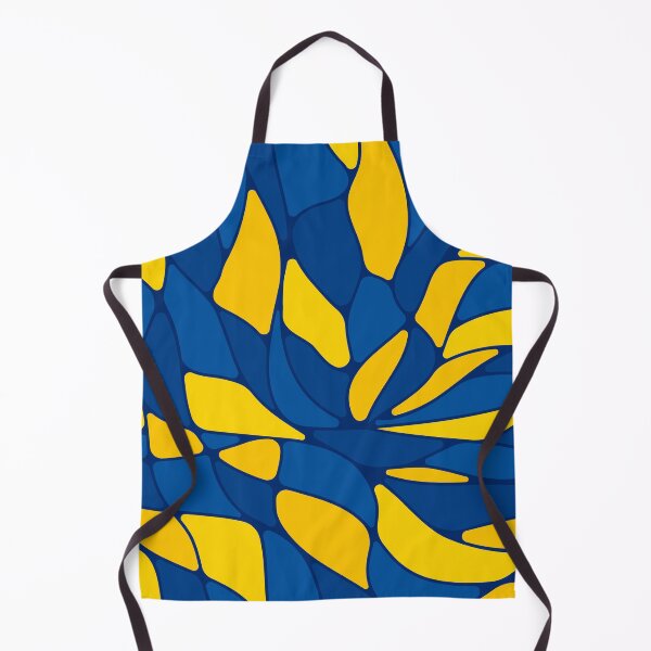 Item preview, Abstract flowing mosaic art • Dark blue and yellow designed and sold by boozkova-vorona.