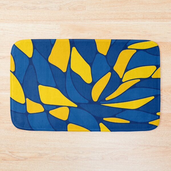 Item preview, Abstract flowing mosaic art • Dark blue and yellow designed and sold by boozkova-vorona.
