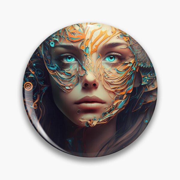 Item preview, Psychedelic face 3 designed and sold by Cr-AI-tive.