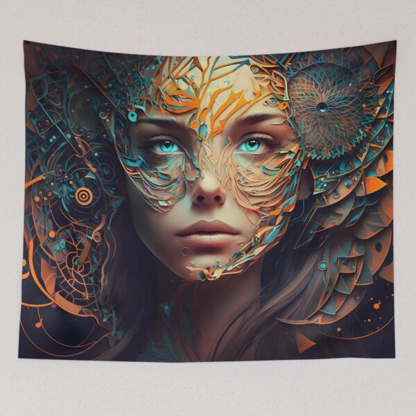 Item preview, Psychedelic face 3 designed and sold by Cr-AI-tive.