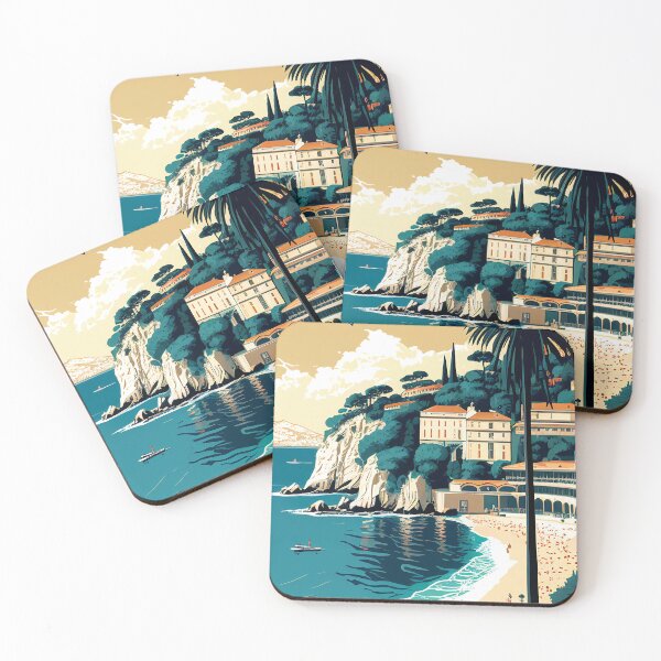 Item preview, Monaco Beaches - The Playground of the rich designed and sold by Shaka-Surf-Tees.