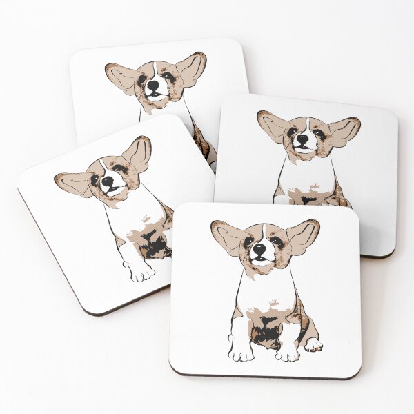 Item preview, Corgi puppy - Stencil designed and sold by Littleviews.