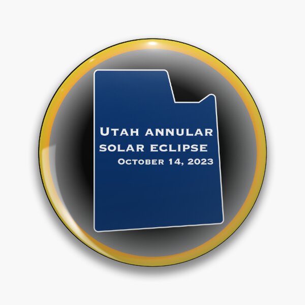 Item preview, Annular solar eclipse, october 14, 2023 in utah designed and sold by Cosmos-as-Art.