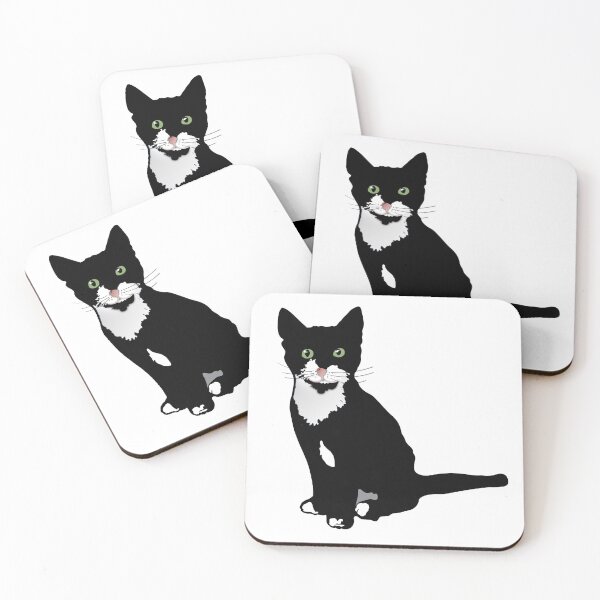 Item preview, Black Cat with Bib - Stencil designed and sold by Littleviews.