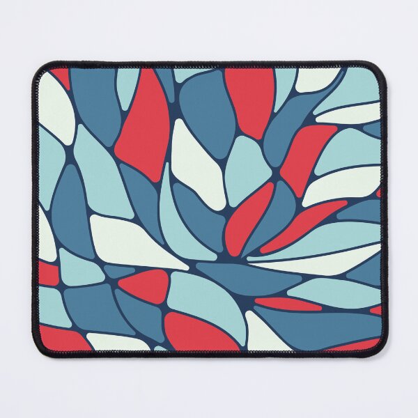 Item preview, Abstract flowing mosaic art • Blue and red designed and sold by boozkova-vorona.