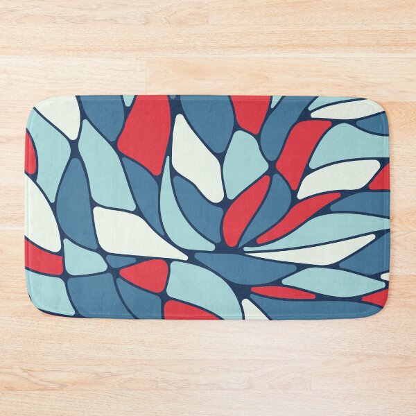 Item preview, Abstract flowing mosaic art • Blue and red designed and sold by boozkova-vorona.