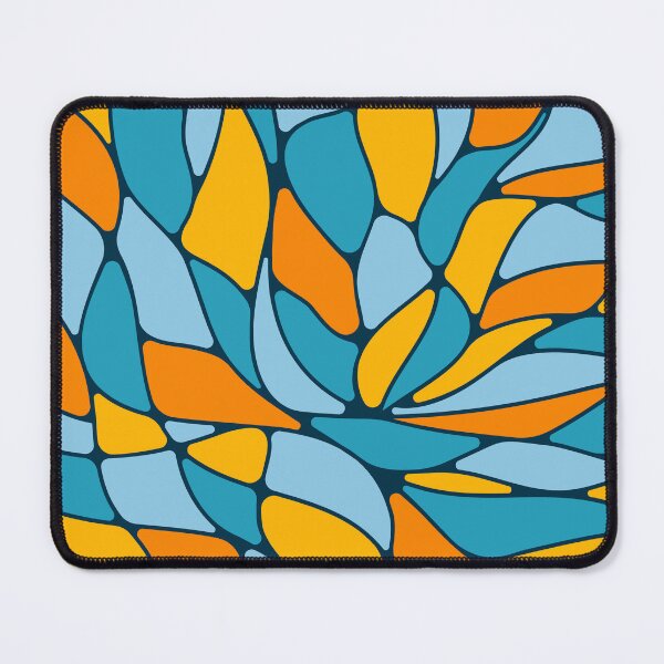 Item preview, Abstract flowing mosaic art • Blue and orange designed and sold by boozkova-vorona.