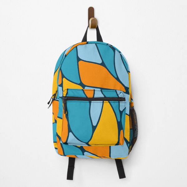 Item preview, Abstract flowing mosaic art • Blue and orange designed and sold by boozkova-vorona.