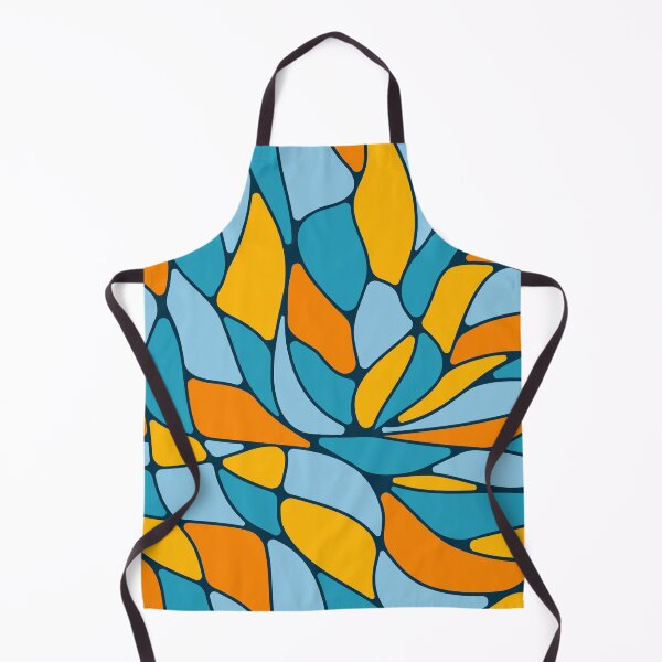 Item preview, Abstract flowing mosaic art • Blue and orange designed and sold by boozkova-vorona.