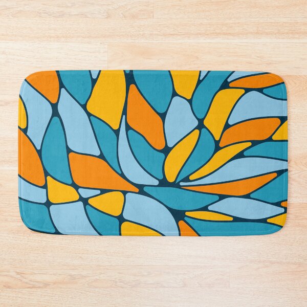 Item preview, Abstract flowing mosaic art • Blue and orange designed and sold by boozkova-vorona.