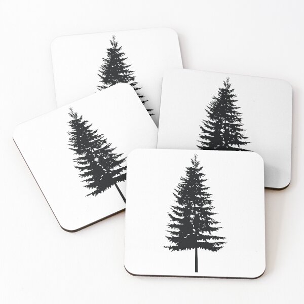 Item preview, Pine Tree Conifers Silhouette designed and sold by Iryna-Design.