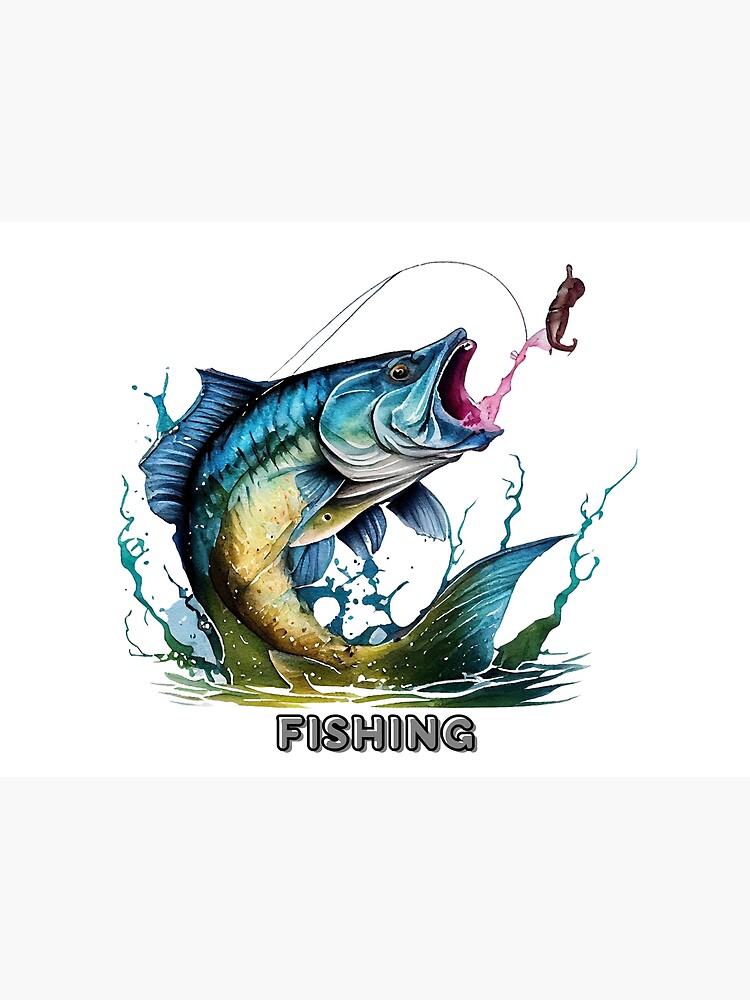 Fishing- fishing lover design- fly fishing Poster for Sale by Janetlousart