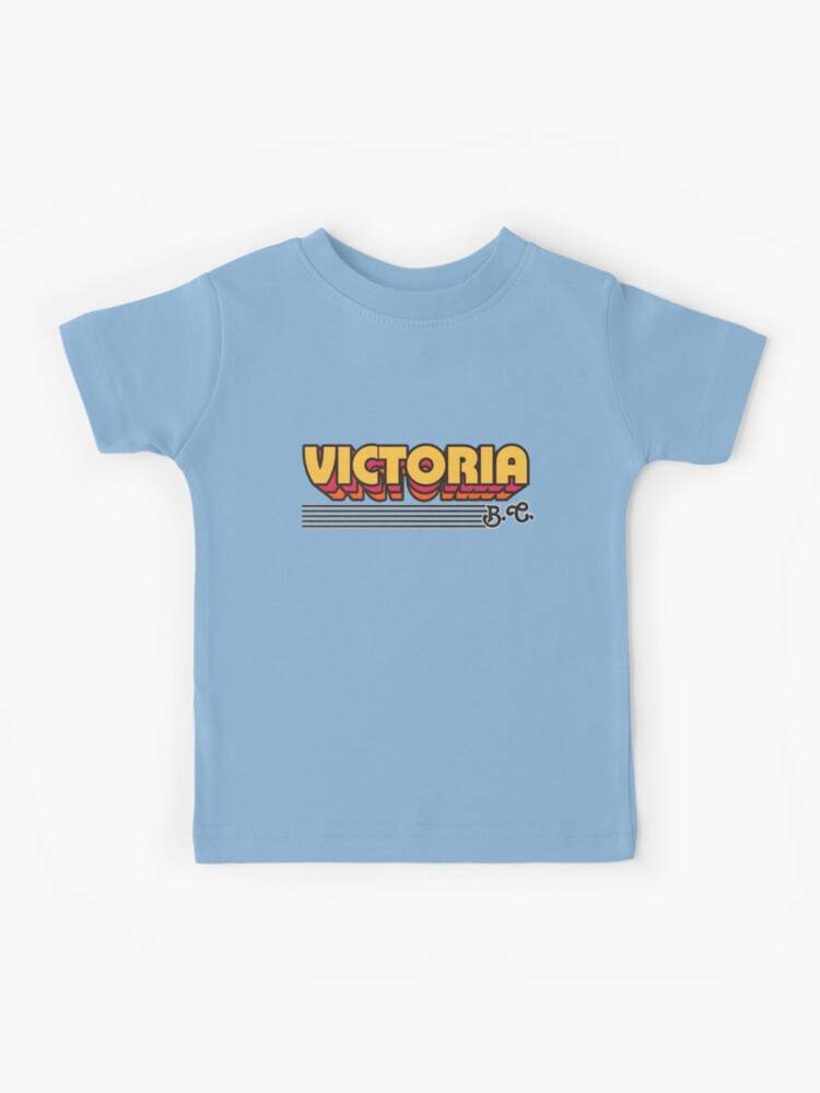 Thumbnail 1 of 2, Kids T-Shirt, Victoria, BC | Retro Stripes designed and sold by retroready.