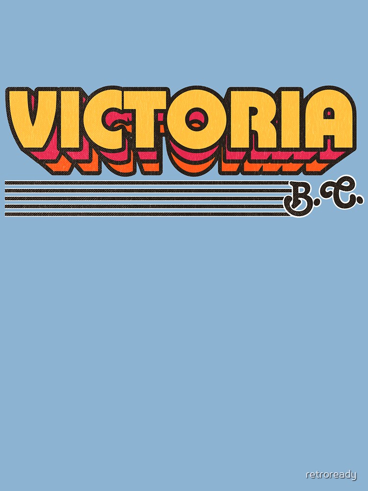 Thumbnail 2 of 2, Kids T-Shirt, Victoria, BC | Retro Stripes designed and sold by retroready.