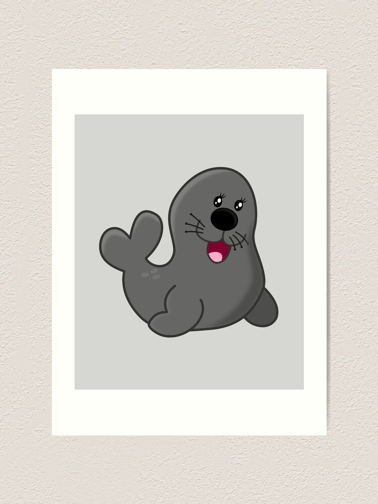 "Sea Lion Emoji " Art Print for Sale by PrintPress Redbubble