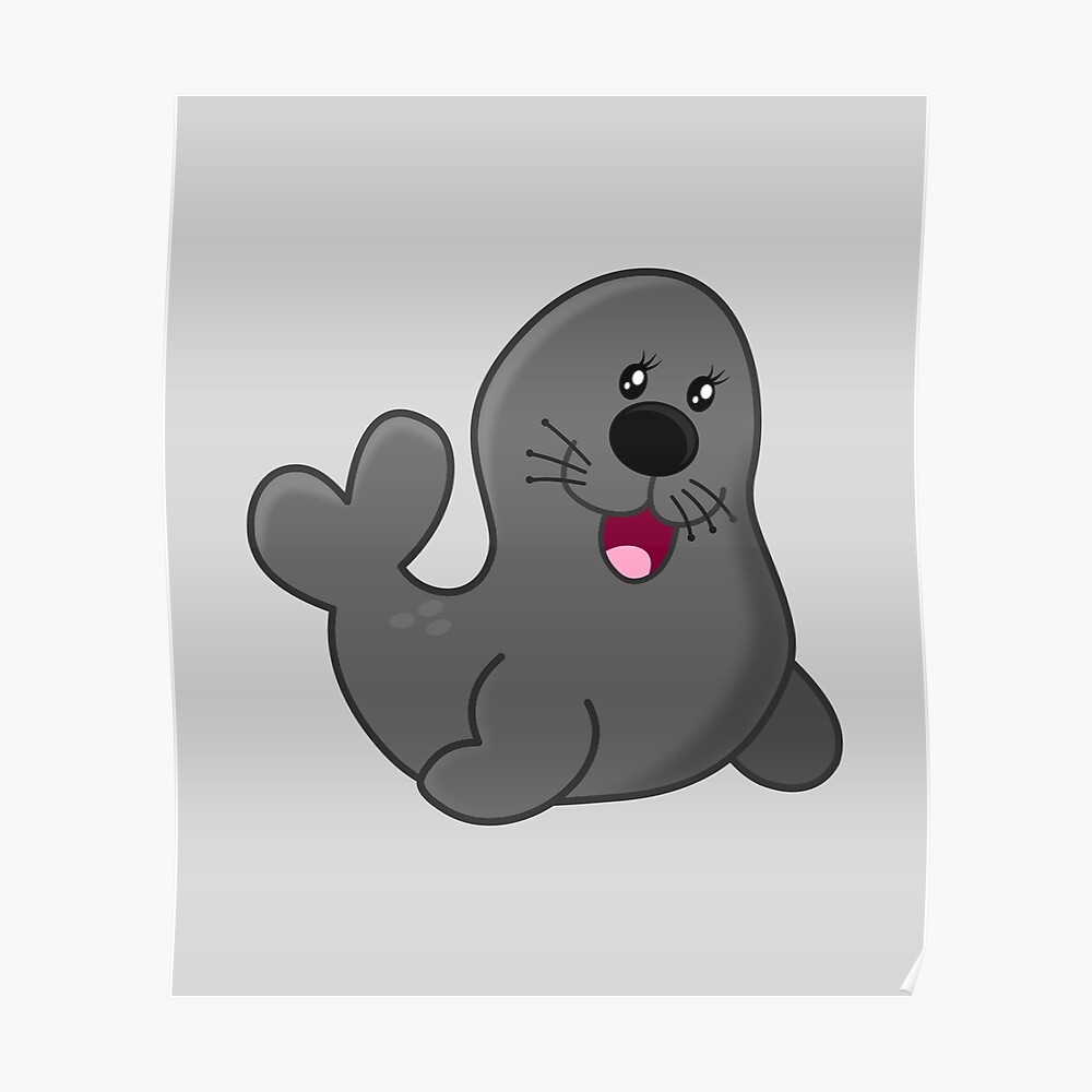 "Sea Lion Emoji " Poster by PrintPress Redbubble