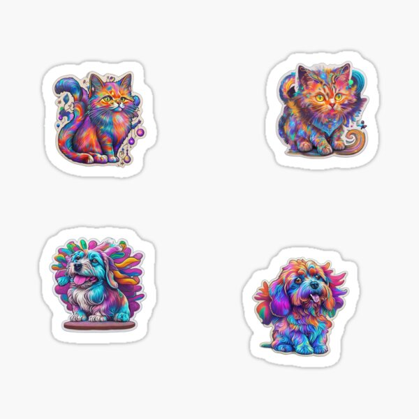 Item preview, 4 by 1 Stickers and Magnets Trip Pets! designed and sold by GalamsGallery.