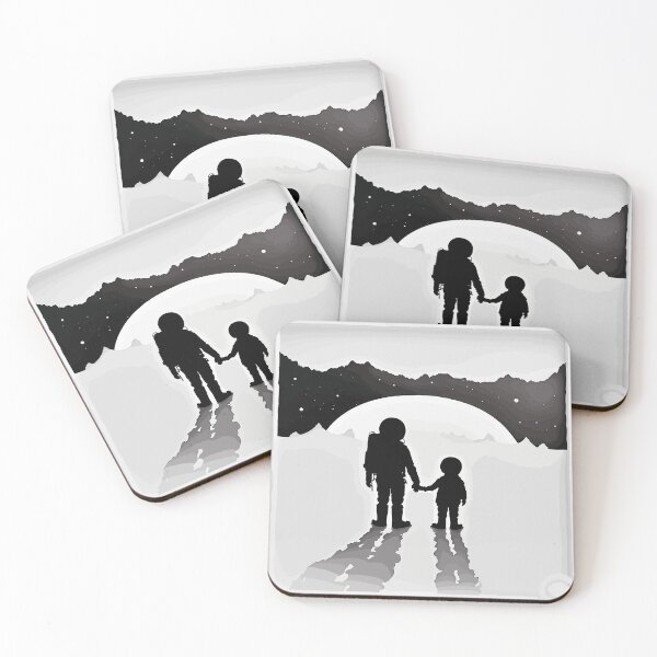 Item preview, Title: "Cosmic Embrace: Mother & Child Astronauts - A Heartwarming Mother's Day Gift designed and sold by RandomForestBot.
