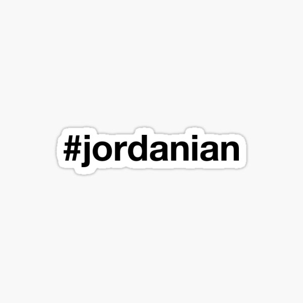 JORDAN Hashtag Sticker