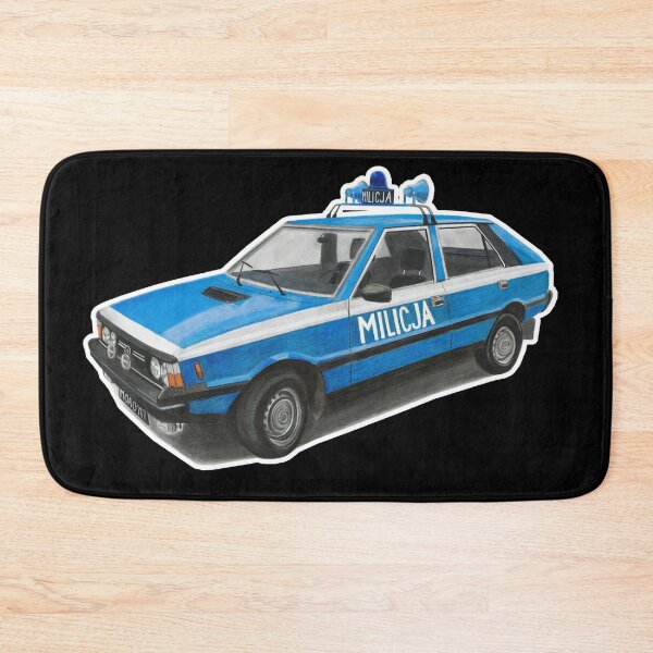 Item preview, Classic Polish Police Car designed and sold by SylwiaCarArt.