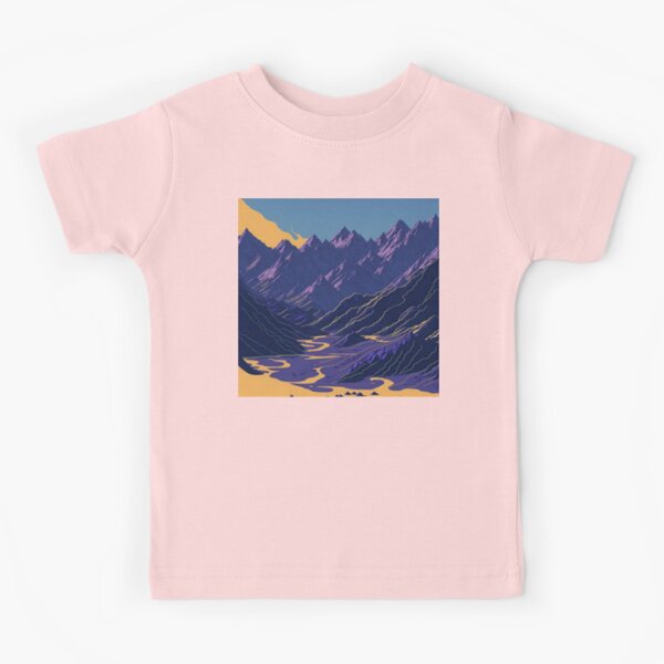 T-shirt Print Design. Set Of Mountains Vintage Stamp. Printing And