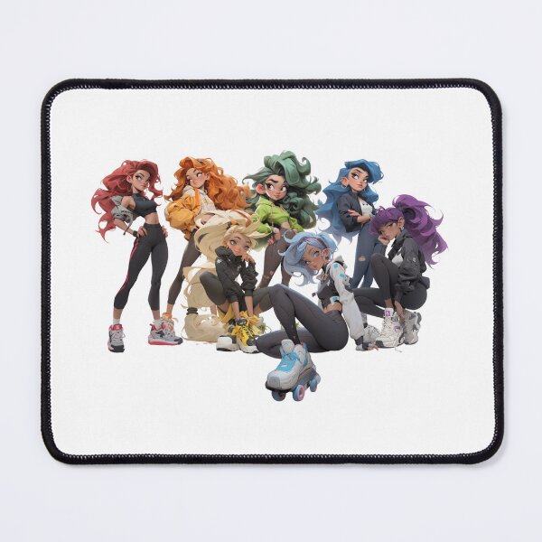 Item preview, Rainbow haired sport girls designed and sold by mooonstyle.