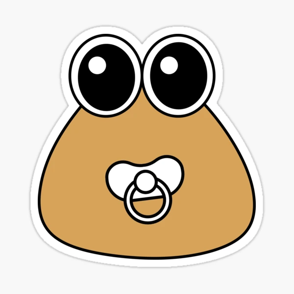 Pou Roblox Face Sticker for Sale by Kirboos