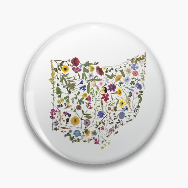 Item preview, Pressed Floral State of Ohio designed and sold by NitostixRB.