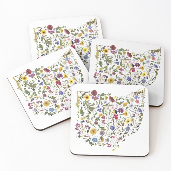 Item preview, Pressed Floral State of Ohio designed and sold by NitostixRB.