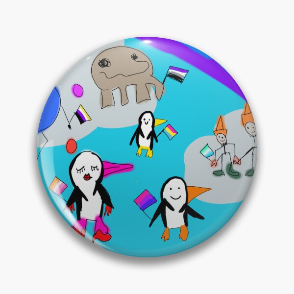 Item preview, Motha Penguin Characters pride merch and art designed and sold by ZamoonArt.