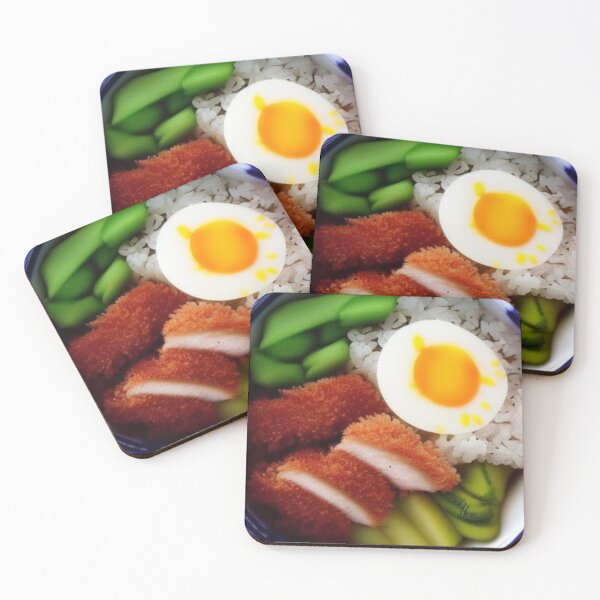 Item preview, Japanese Tonkatsu Rice Bowl Digital Art designed and sold by UmamibyKristi.