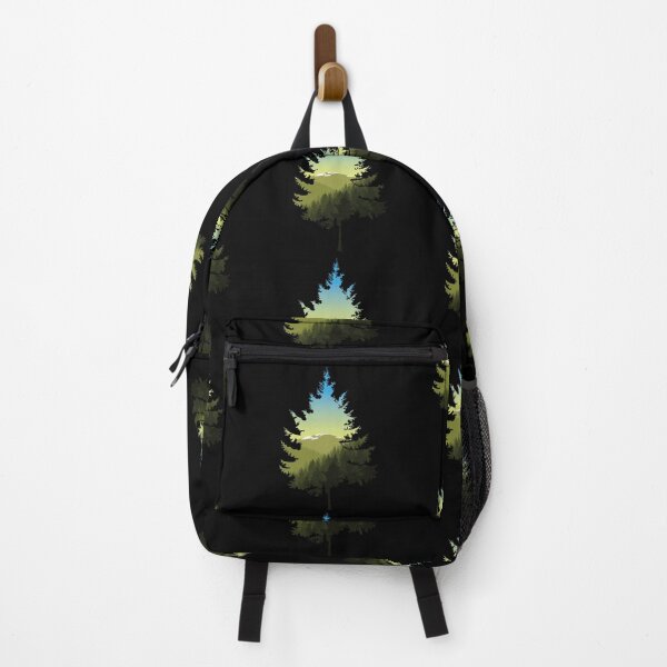 Item preview, Double Exposure Of Coniferous Tree And Mountain Landscape designed and sold by Iryna-Design.