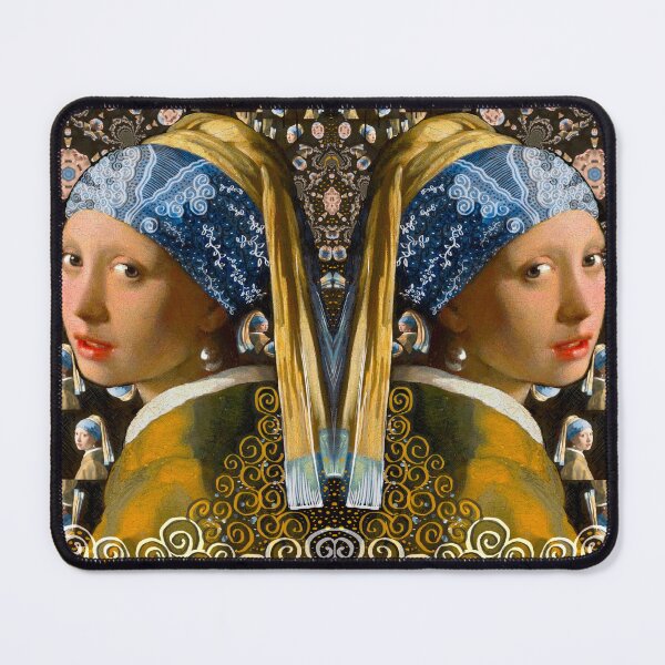 Item preview, My Girl With A Pearl Digital Collage  designed and sold by Jaraart.