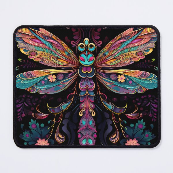 Item preview, Introducing our Colorful Floral Dragonfly Print Collection for Apparel and Homeware designed and sold by ThePurpleMelon.