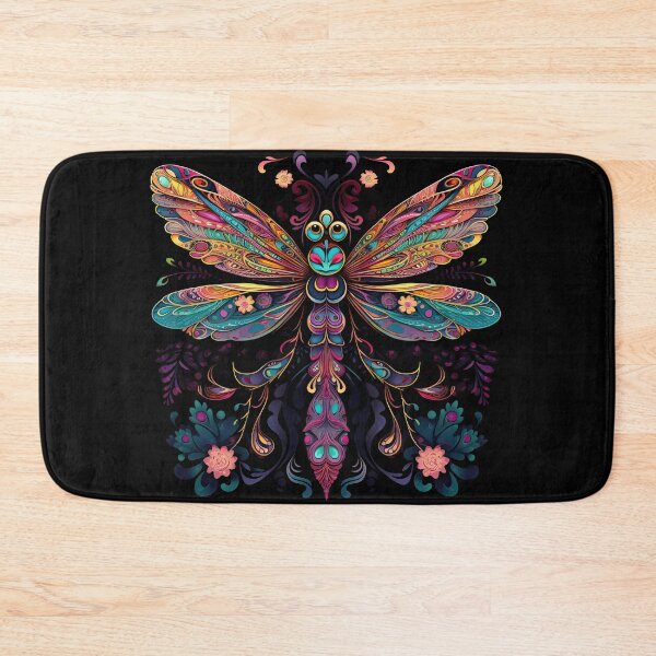 Item preview, Introducing our Colorful Floral Dragonfly Print Collection for Apparel and Homeware designed and sold by ThePurpleMelon.