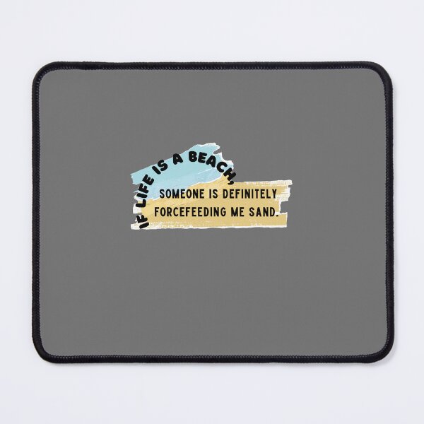 Item preview, If life is a beach funny mental health dark humor designed and sold by system51.