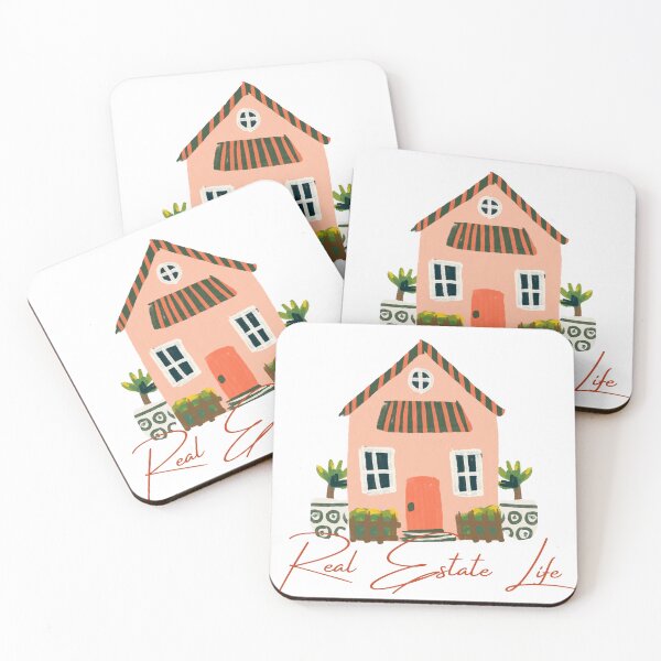 Item preview, Real Estate Life Peach Cottage Colorful House designed and sold by Sunshine-Dreams.