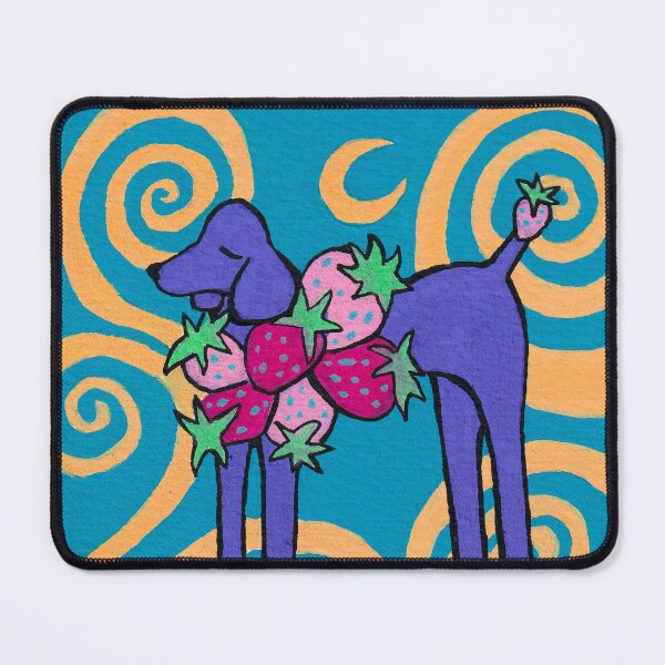 Item preview, STRAWBERRY PURPLE POODLE designed and sold by Magicpoodleland.