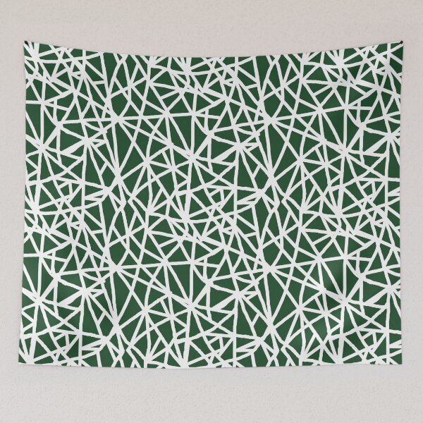 Item preview, Retro 90s Emerald Throwback Line Textile designed and sold by SeaNympth.